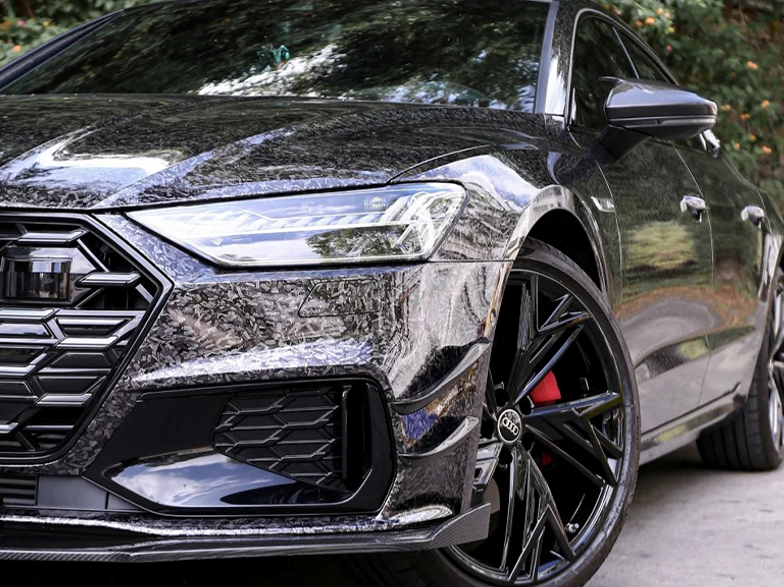 PET-Black Forged Carbon Fiber